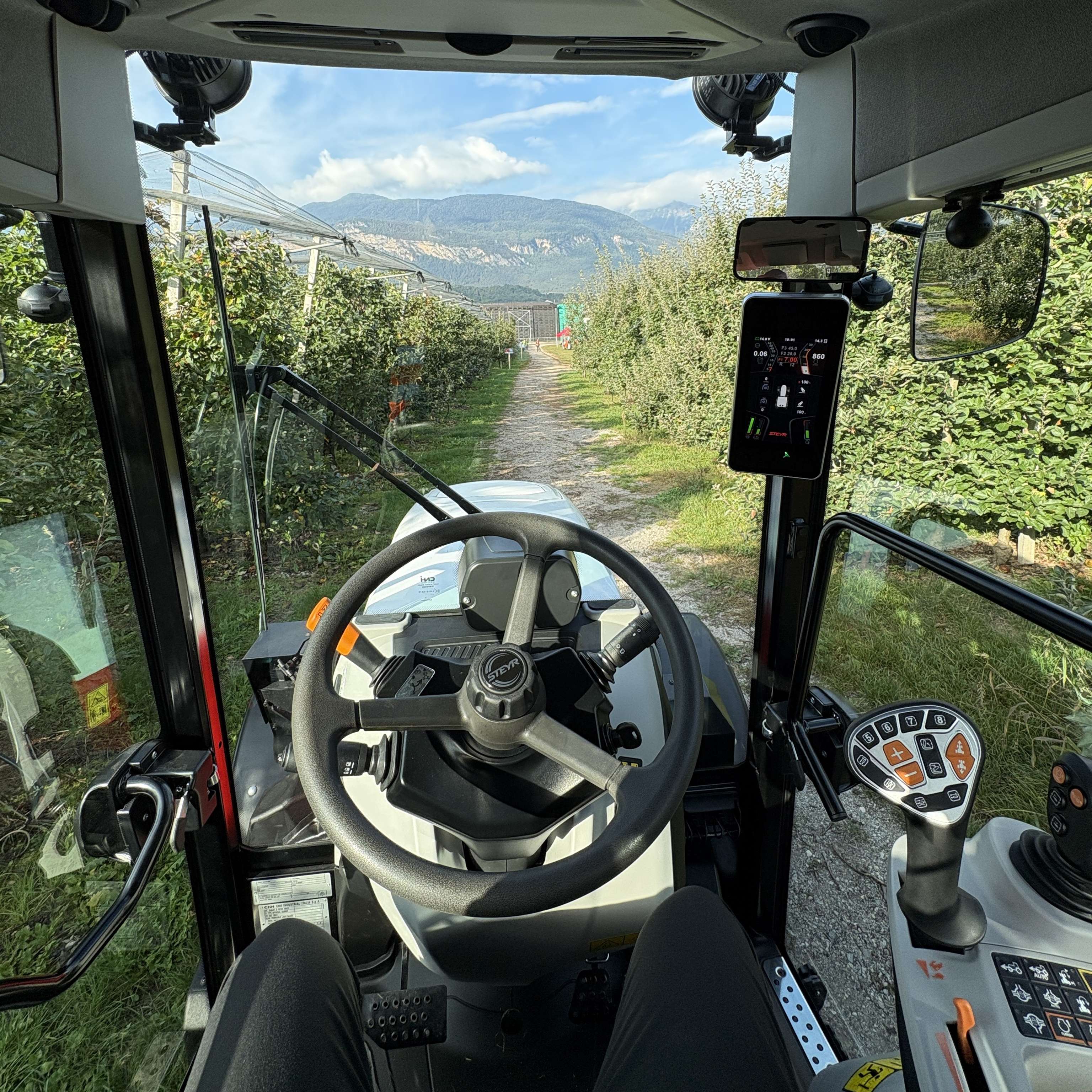 Blick aus der Kabine