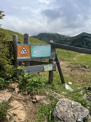 Weidezone Hinweisschild