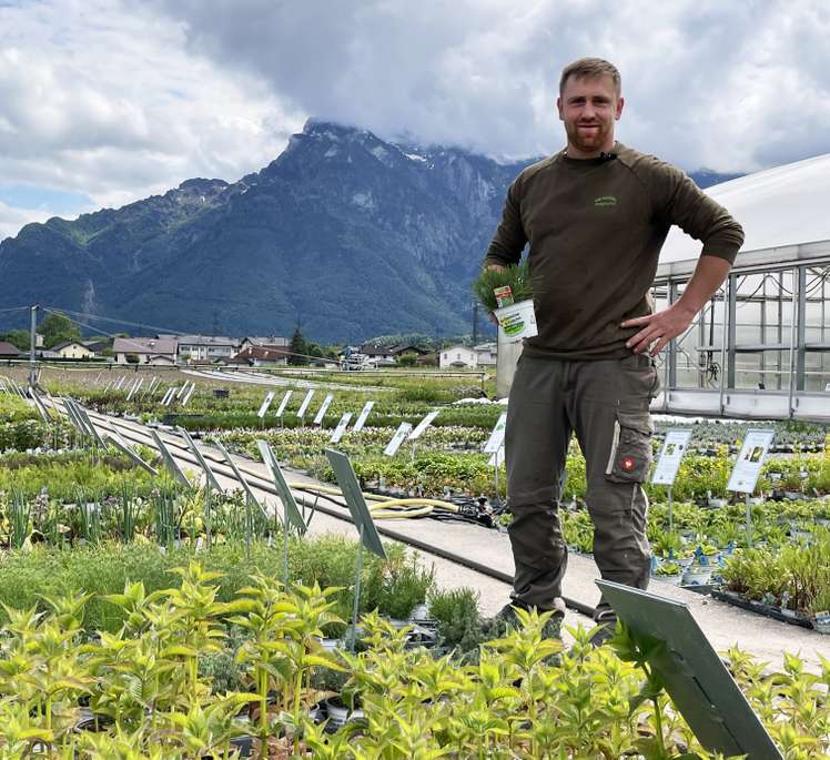 Tobias Winklhofer im Beet