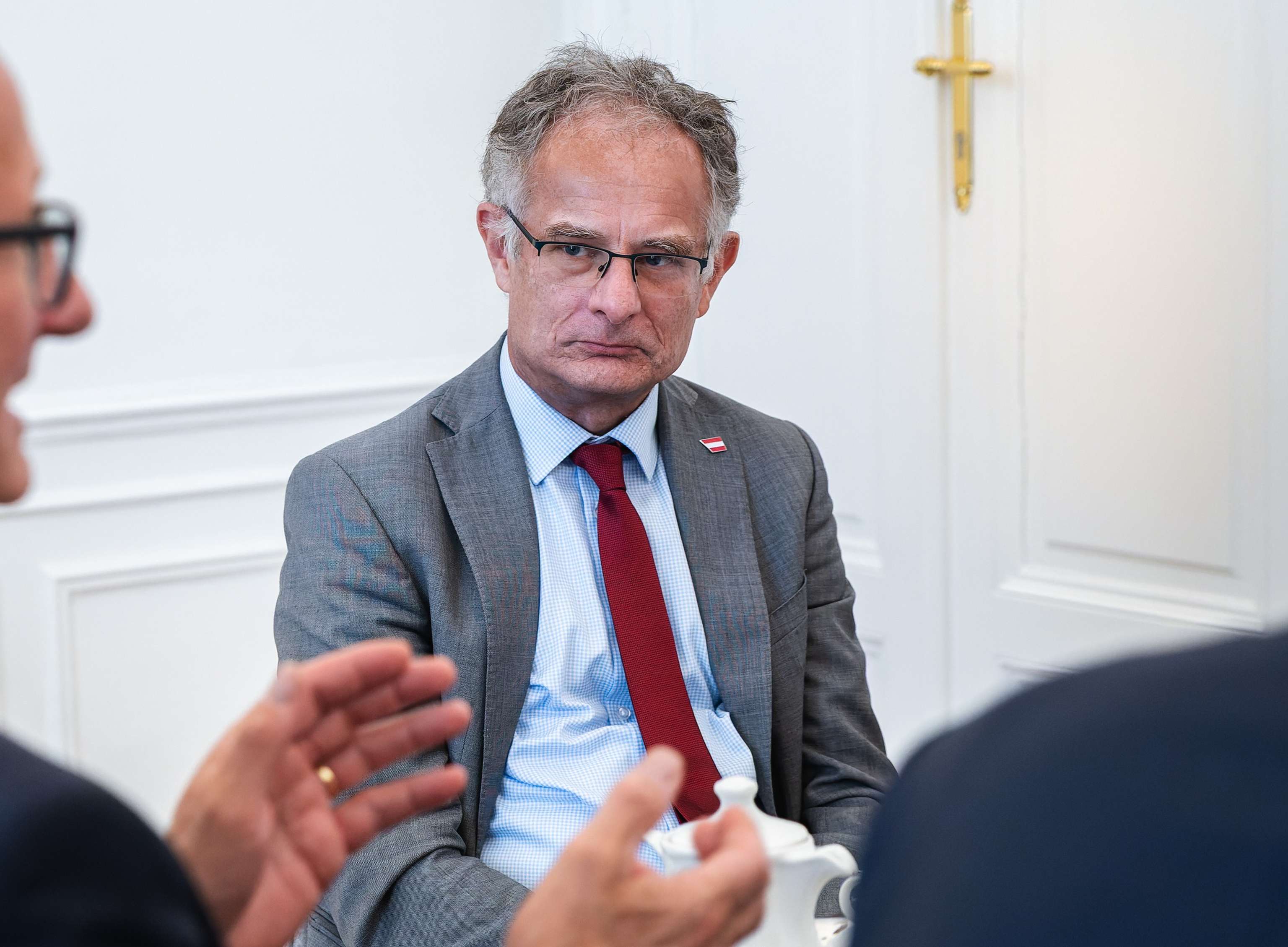 Markus Marterbauer im Gespräch mit Anton Mattle