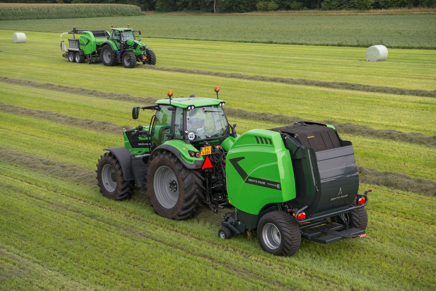 Deutz-Fahr perfektionierte seine Pressen.