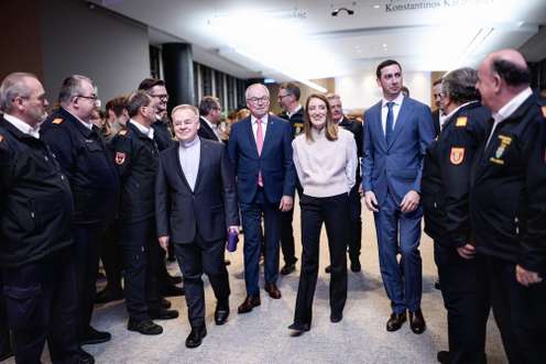 Michael Staberl, Stephan Pernkopf, Roberta Metsola, Alexander Bernhuber