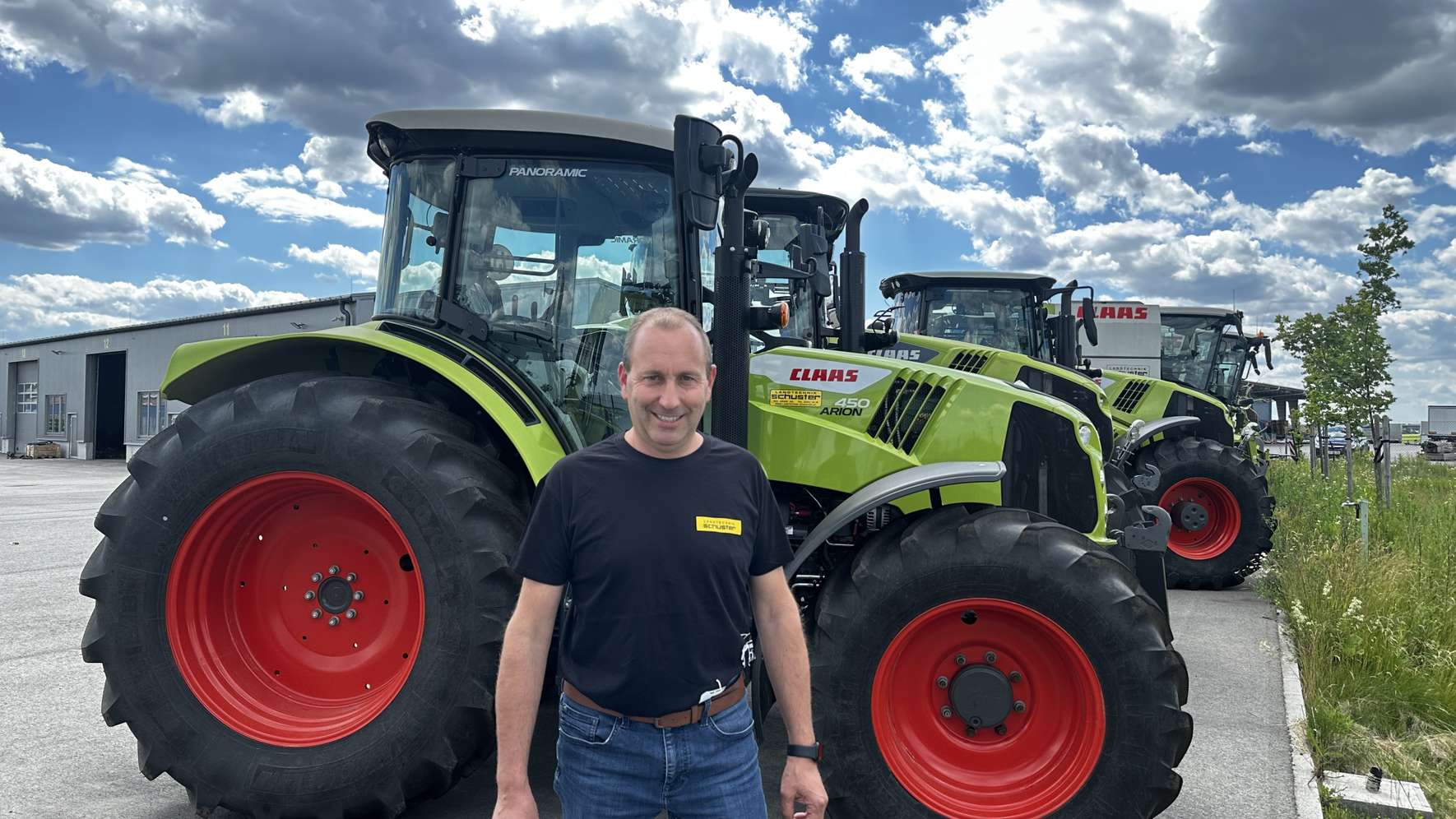 Traktor mit Mann