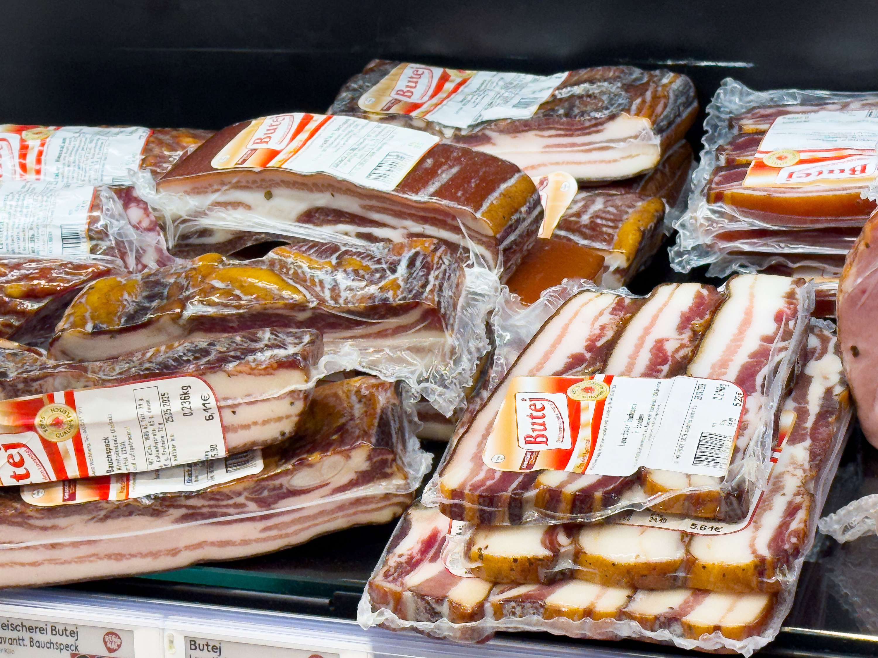 Speck im Supermarkt