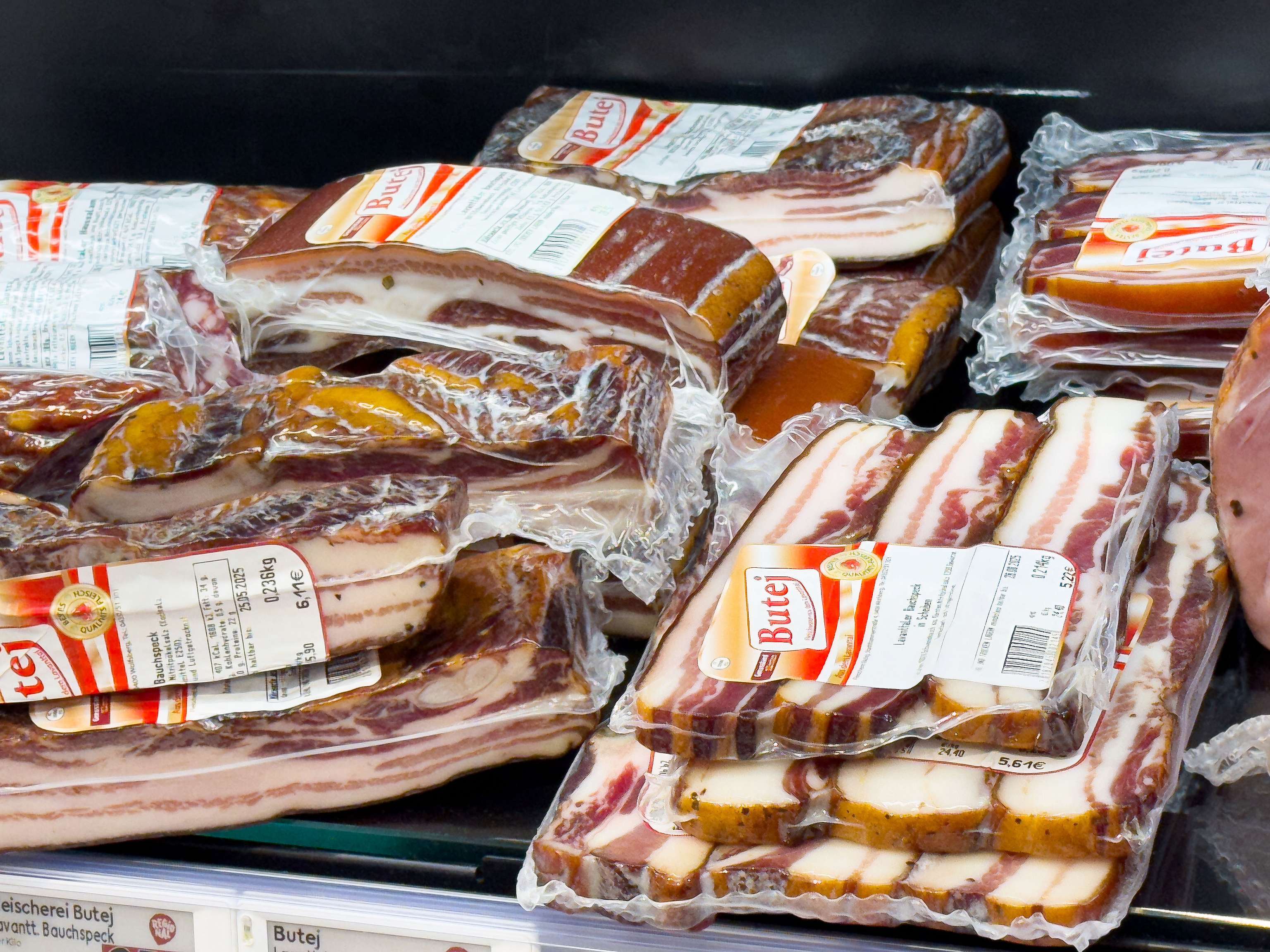 Speck im Supermarkt