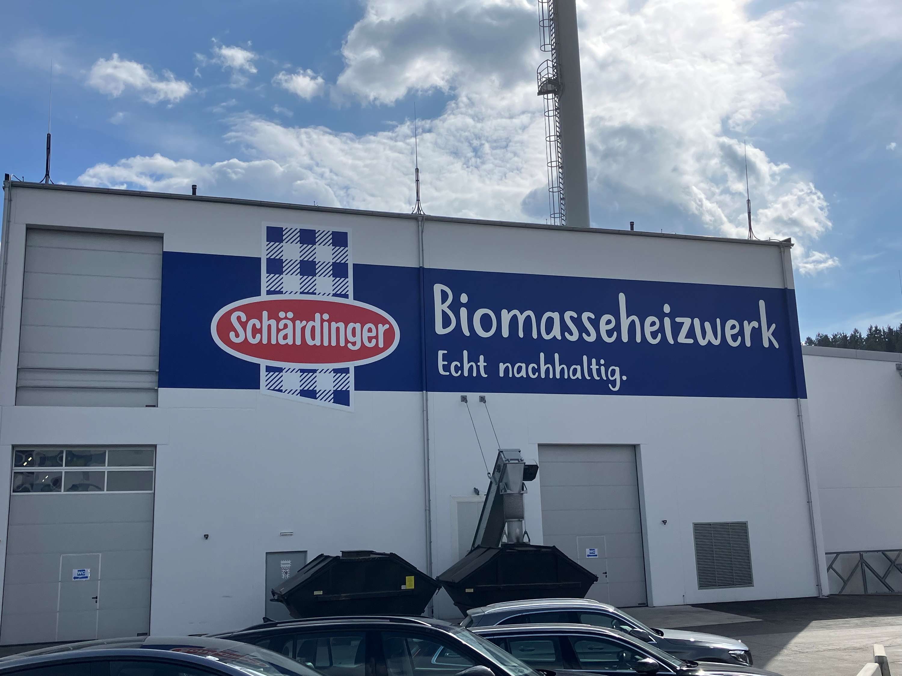 Außenansicht des neuen Heizwerkes