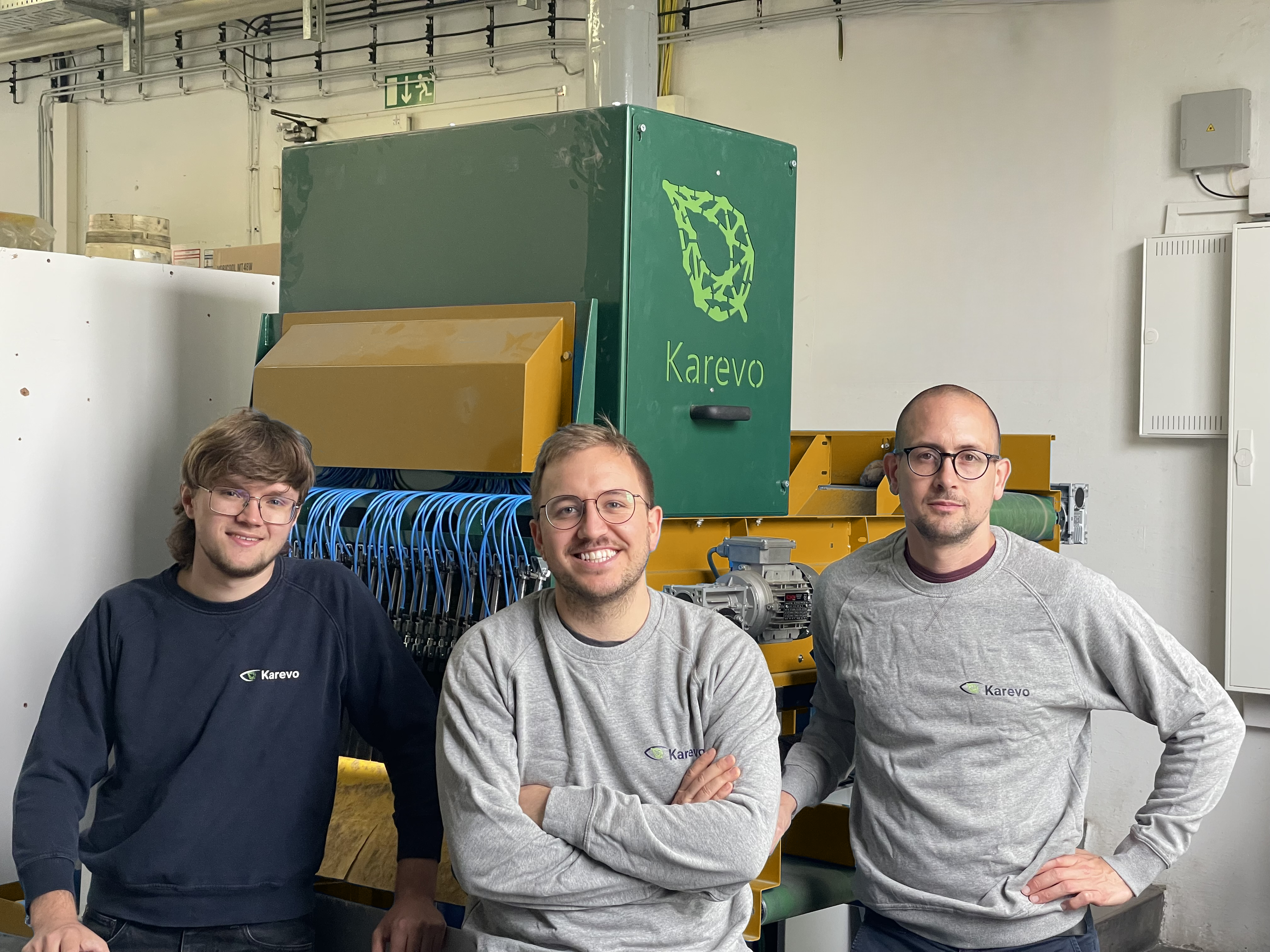 Sortiermaschine mit Personen