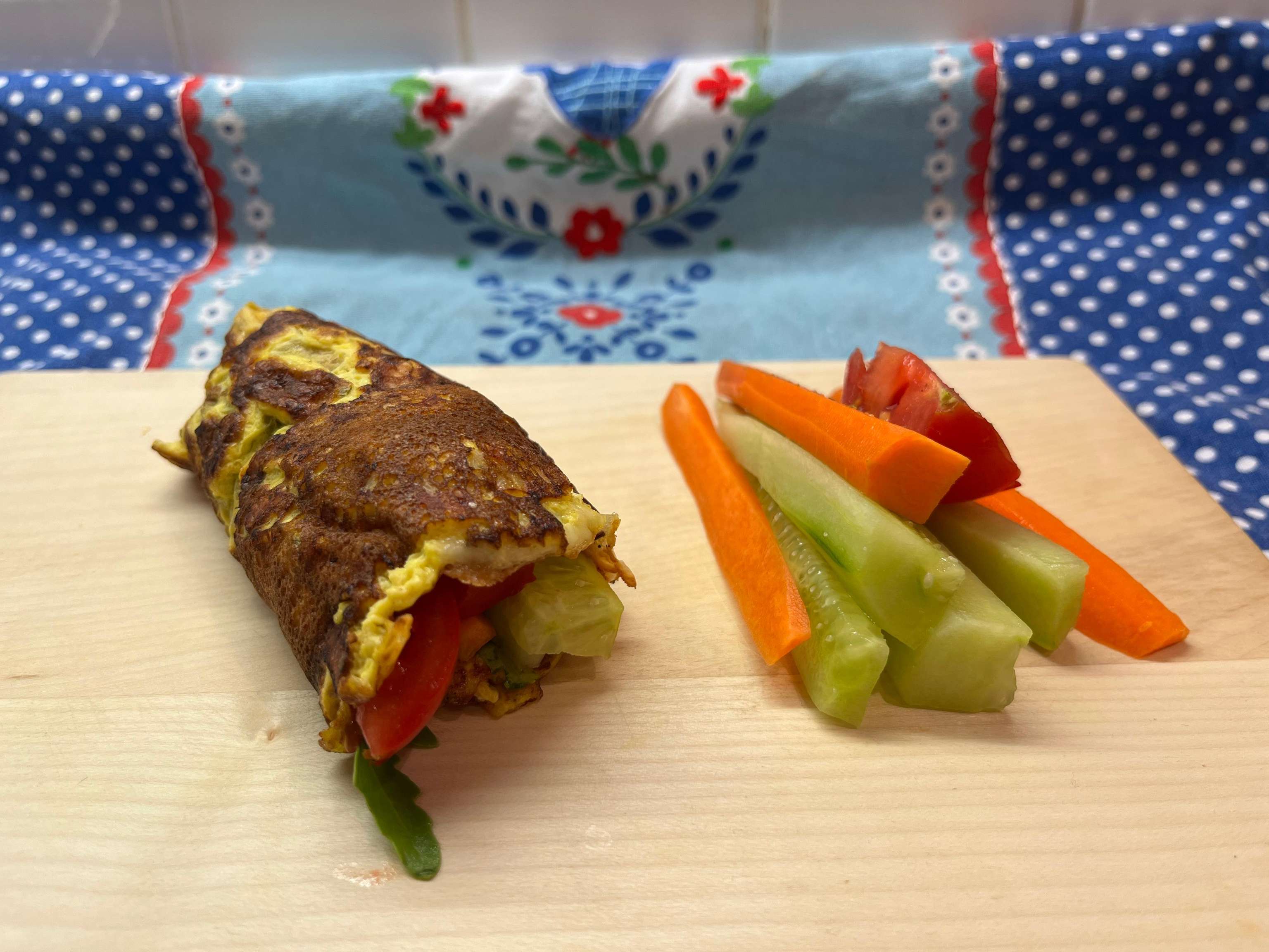Hüttenkäse-Wrap