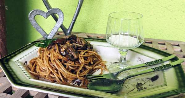 Pasta mit Pilzen