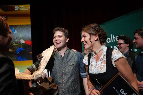 Die Obleute der Ortsgruppe Aurach bei Kitzbühel: Christina Heim und Christoph Haller