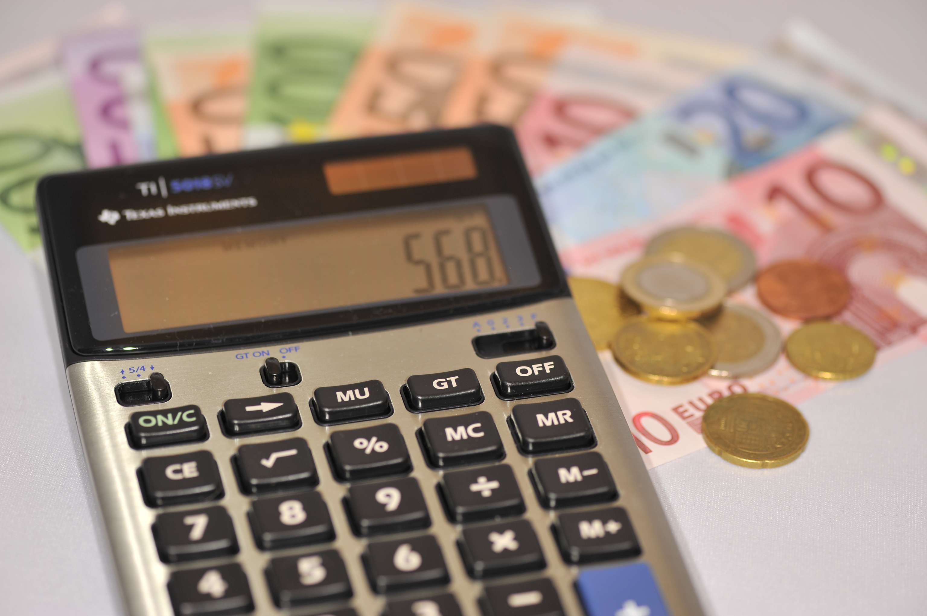 Taschenrechner und Geld