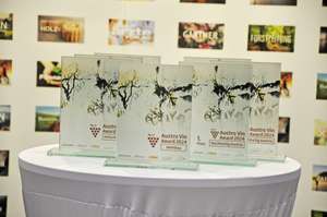 Austro Vin Awards 2024 auf einem Tisch