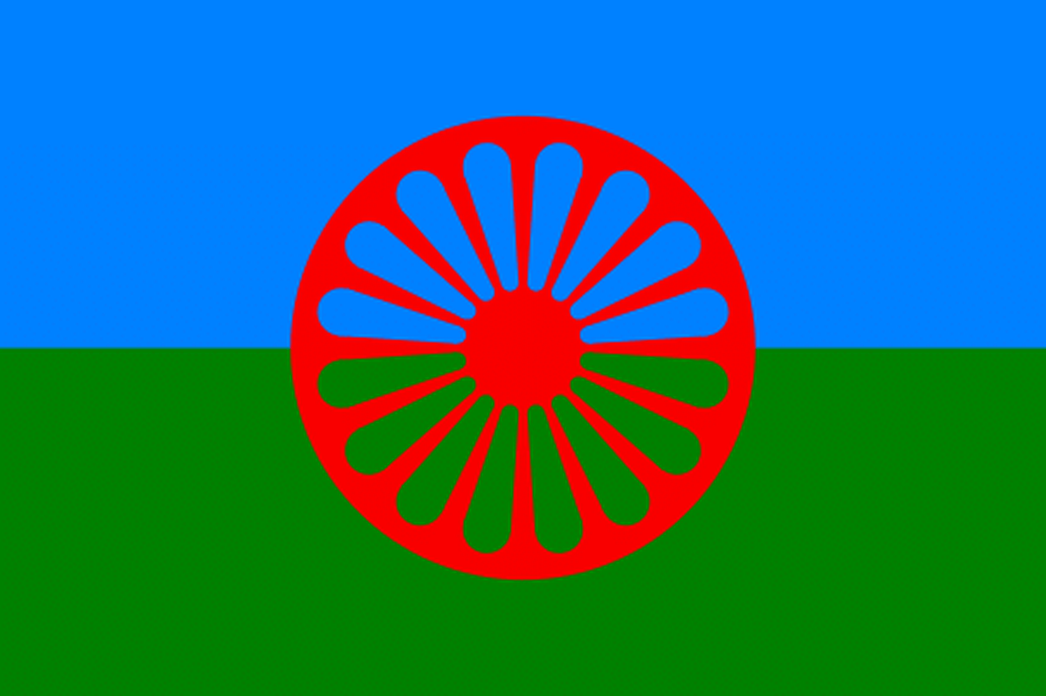 Flagge der Roma.