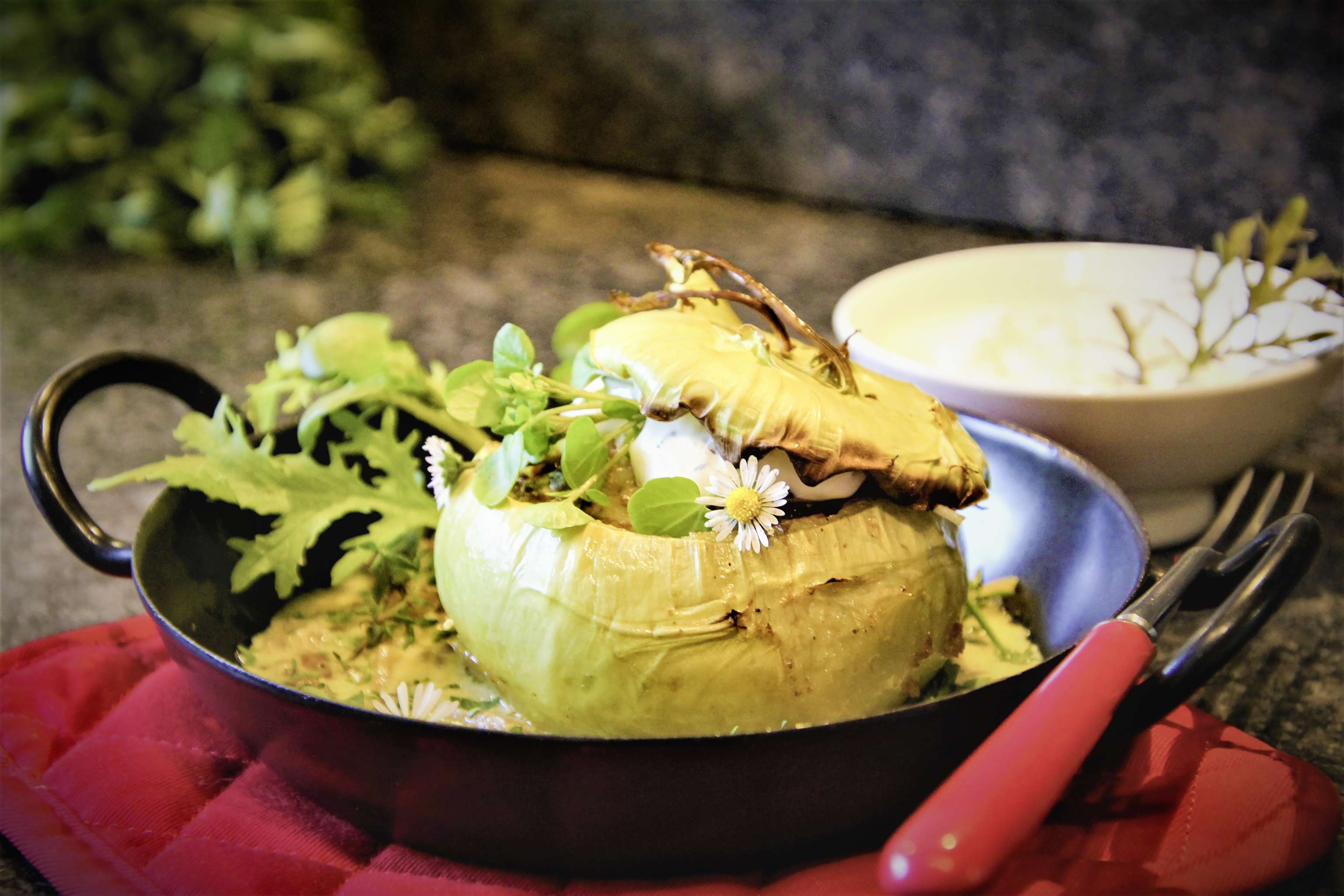 Gefüllte Kohlrabi