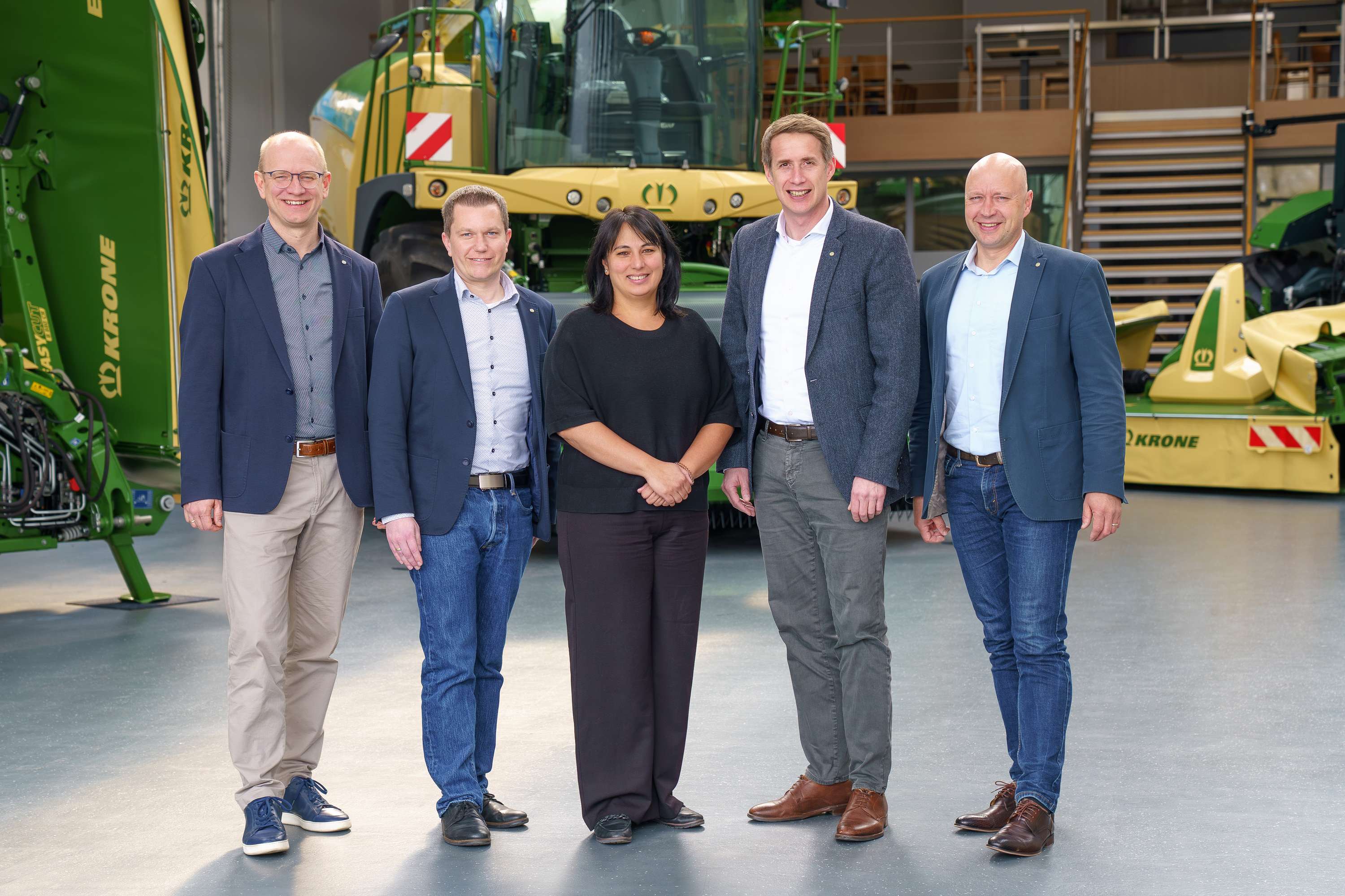 Das Landtechnik-Führungsteam von Krone