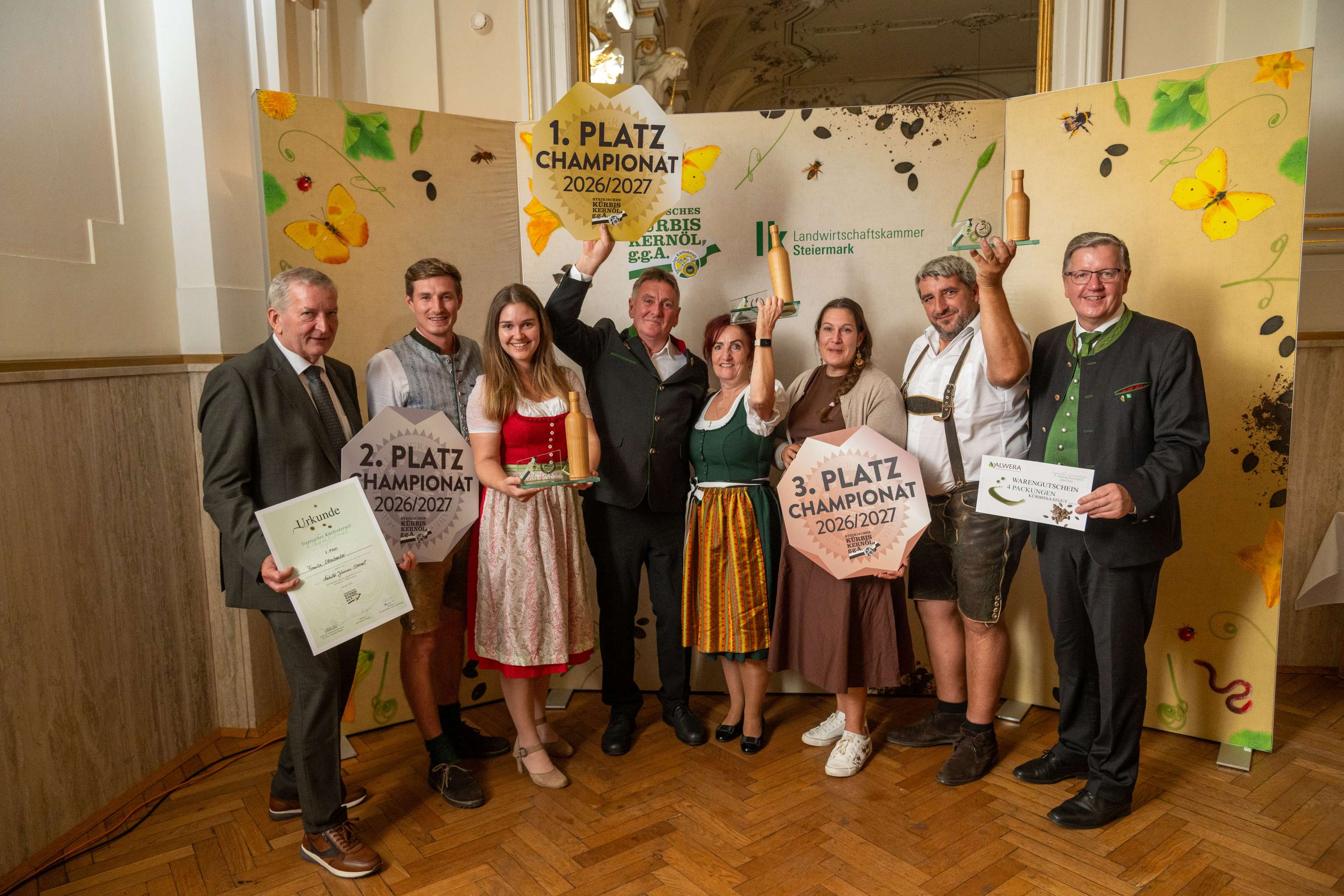 Siegerfoto der drei Besten