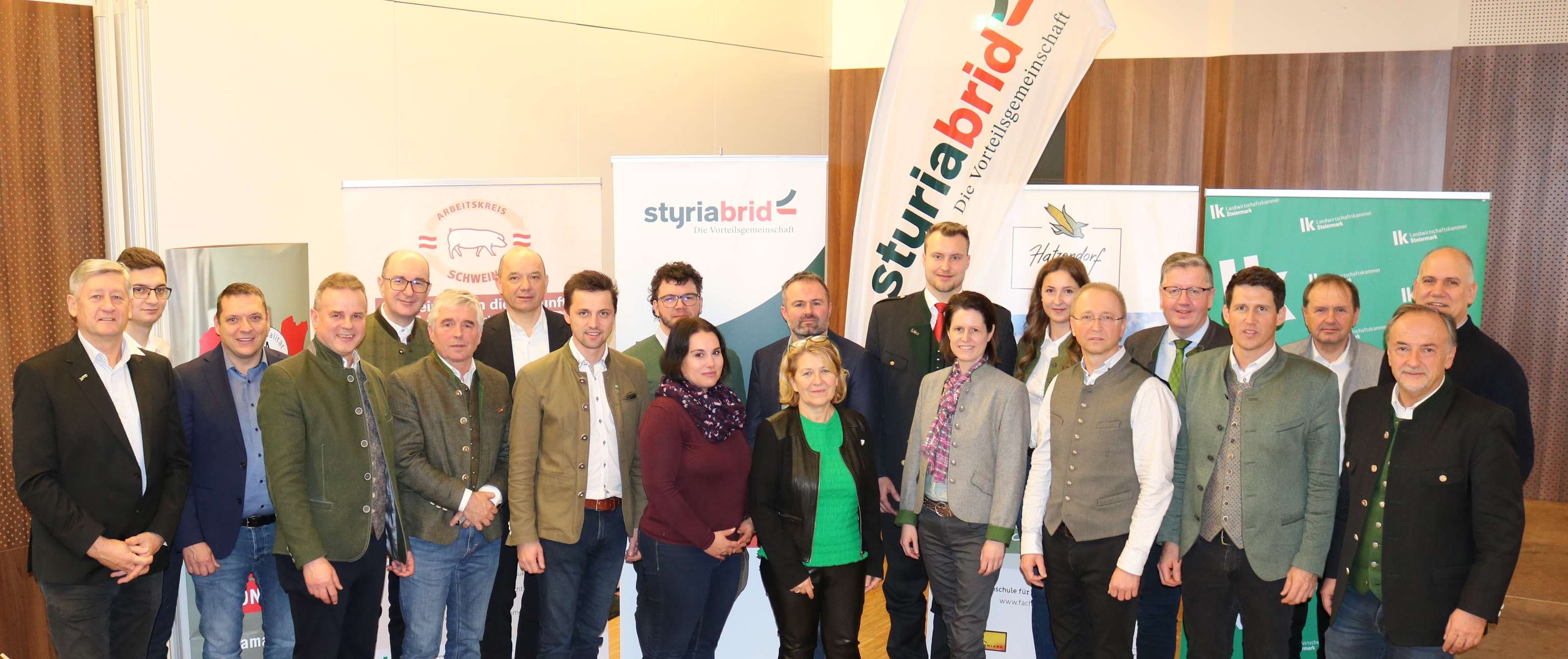 Gruppenfoto beim Kompetenztag Schwein