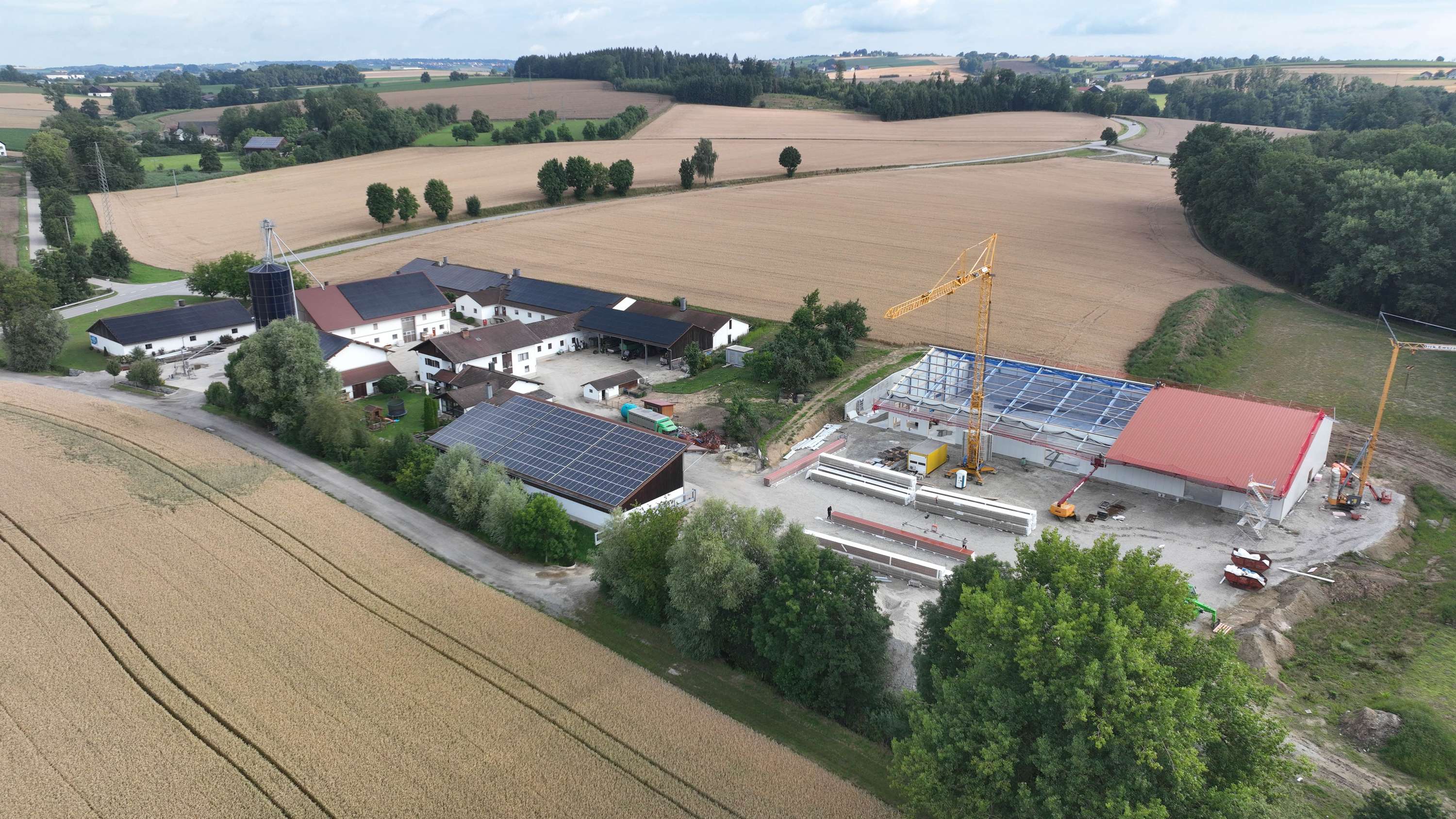 Betrieb von oben Familie Aue