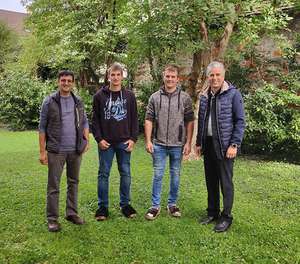Florian Vinzenz, Mathias Gunz, Manuel Fetz, Direktor Stefan Simma.