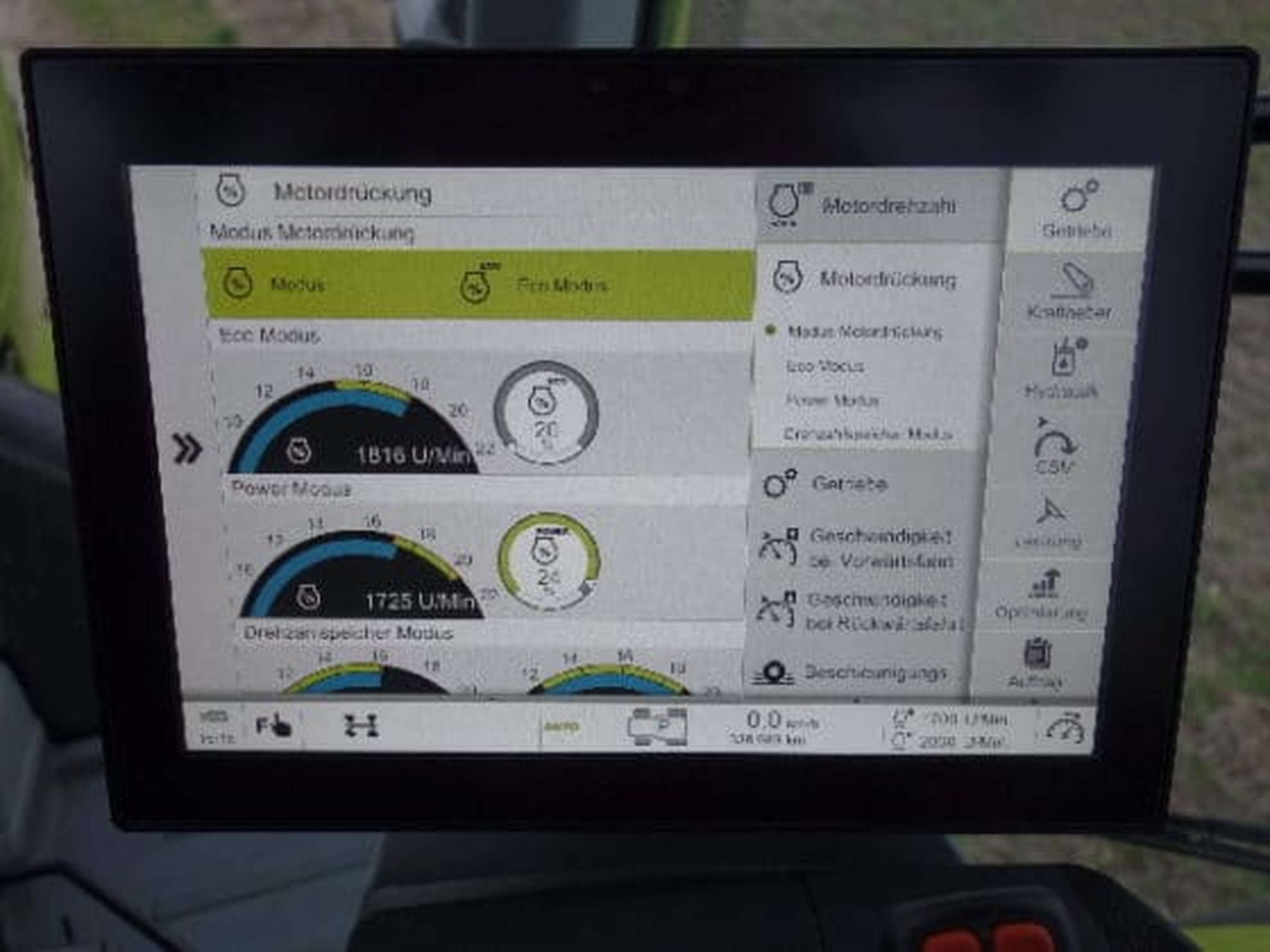 Getriebe-Einstellung-Motordrückung