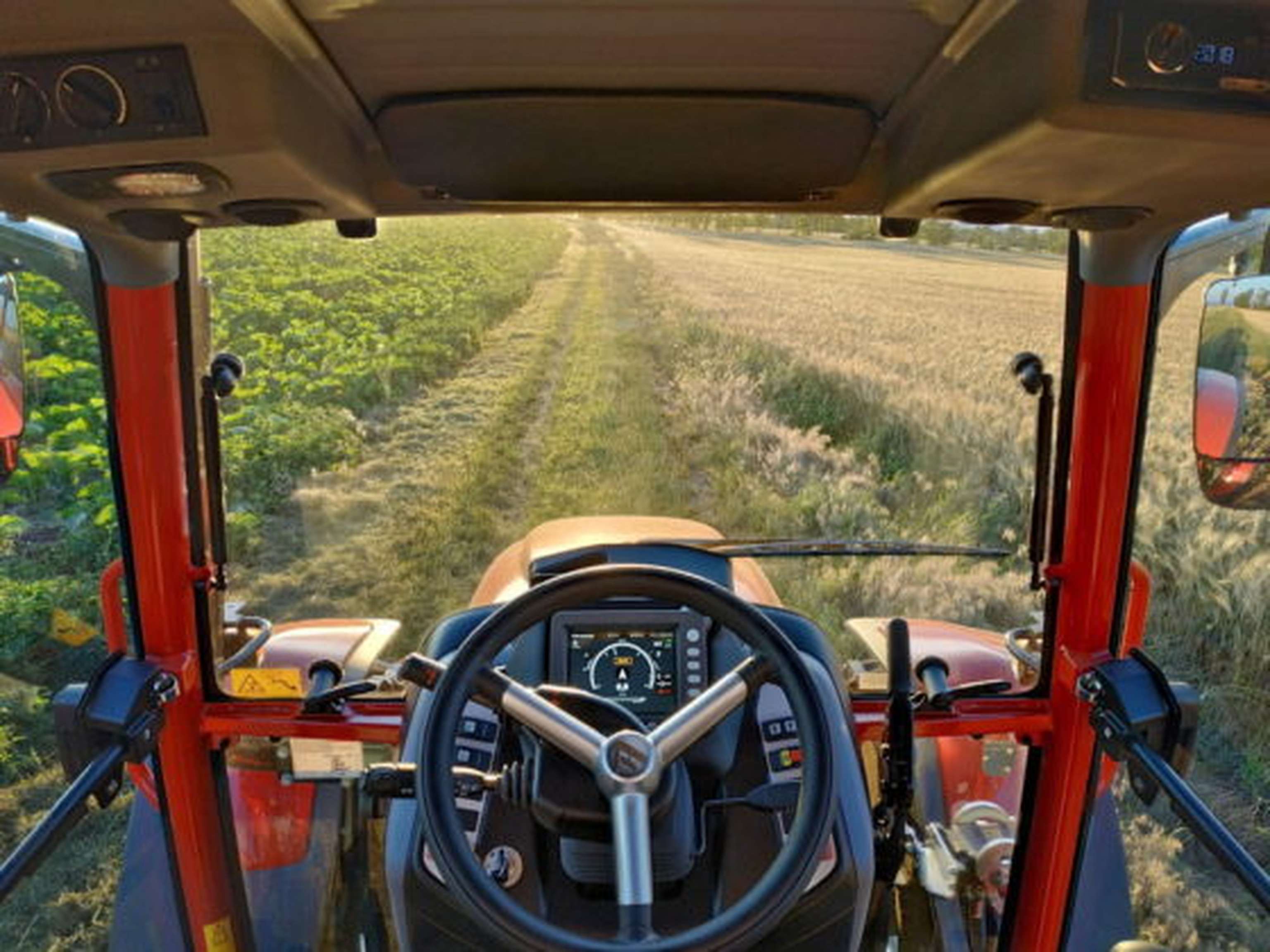 Blick aus der Kabine