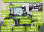 Gewichte und Abmessungen des Valtra G135 Versu