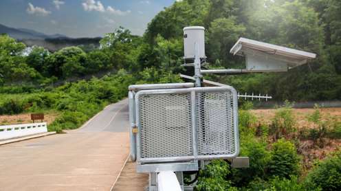 Wasserpegel-Messstelle