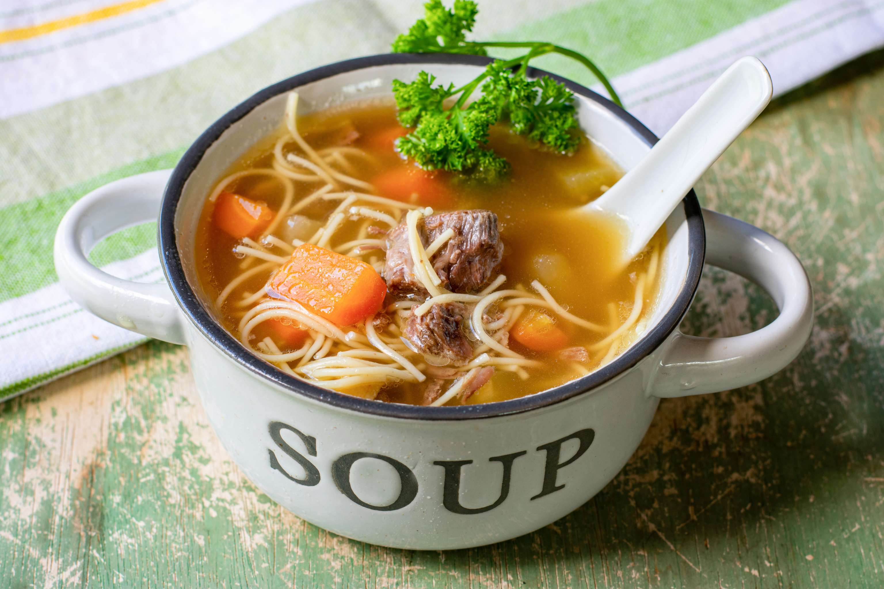 Rindfleischsuppe