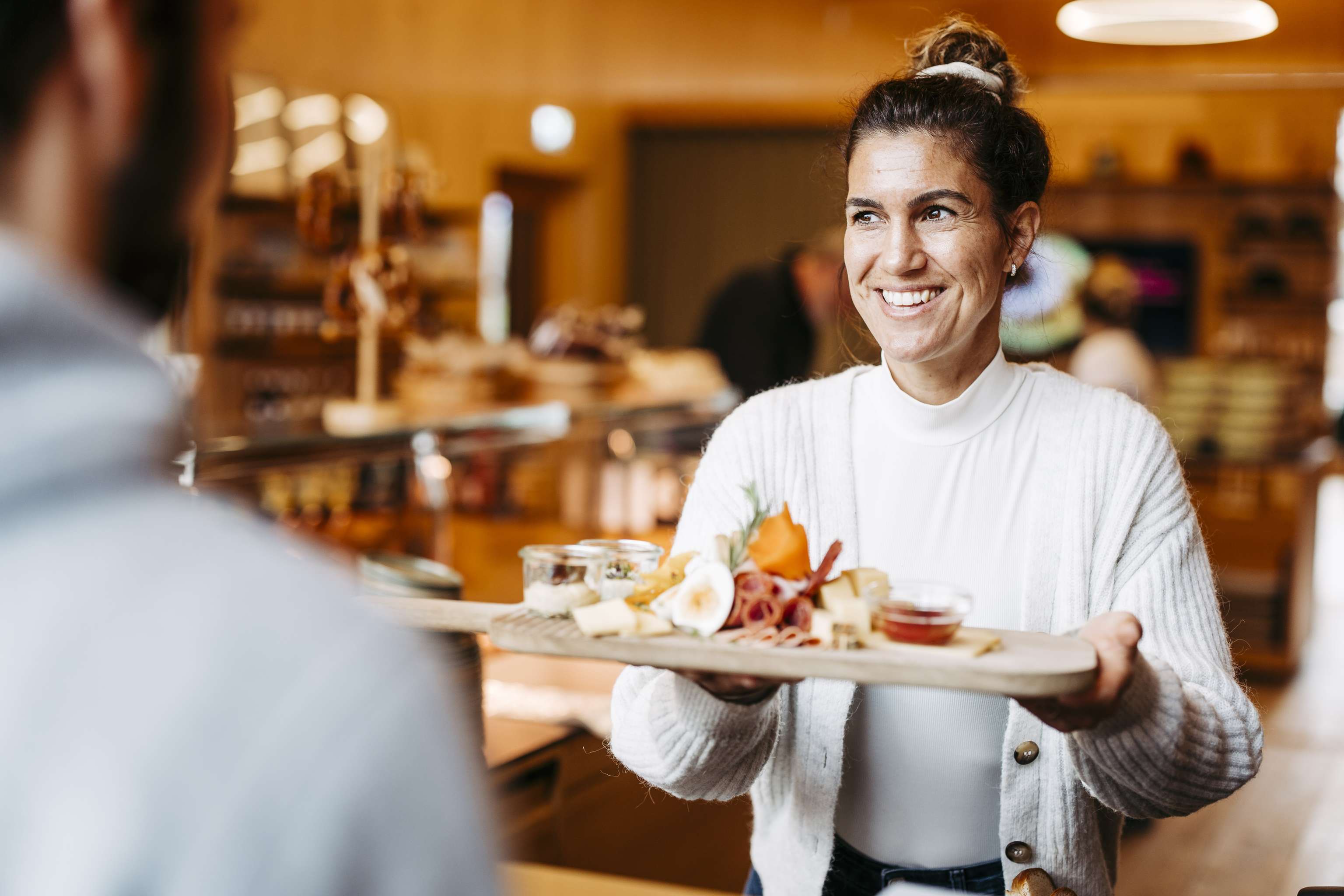 Jeannette Lässer bei der Arbeit