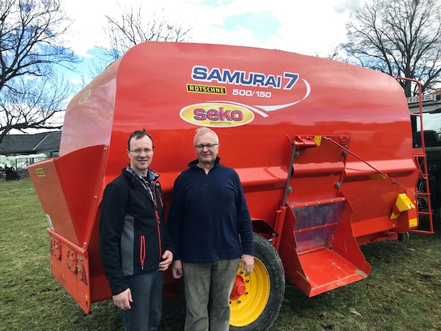 Rainer Pirklbauer ist zufrieden mit dem Seko-Futtermischwagen