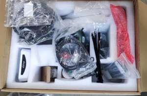 Alle benötigten Teile sind in einem Karton gut verpackt. Von jeder Schraube ist zur Sicherheit eine mehr dabei.