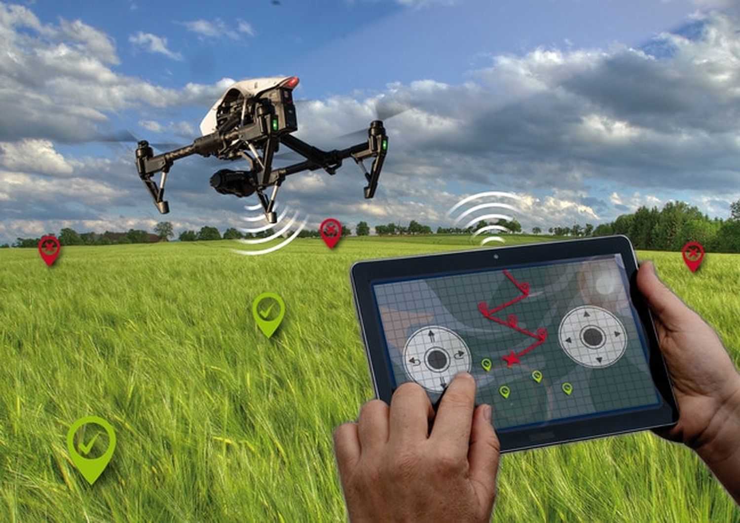 Drohnen gewinnen in der Landwirtschaft immer mehr an Bedeutung. FOTO: agrarfoto.com