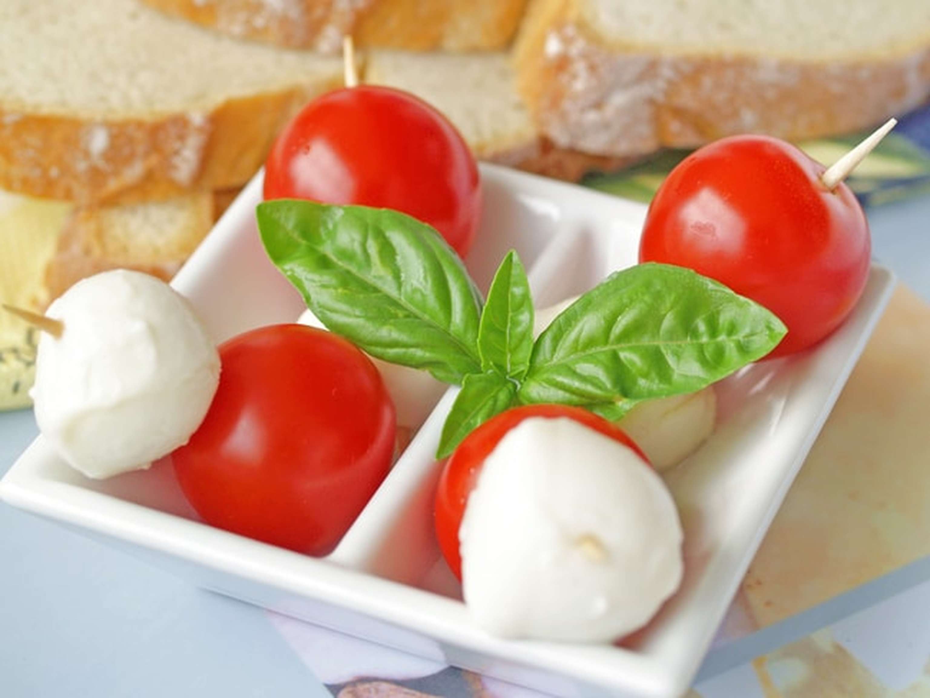 Spieß, Tomate Mit Mozzarella