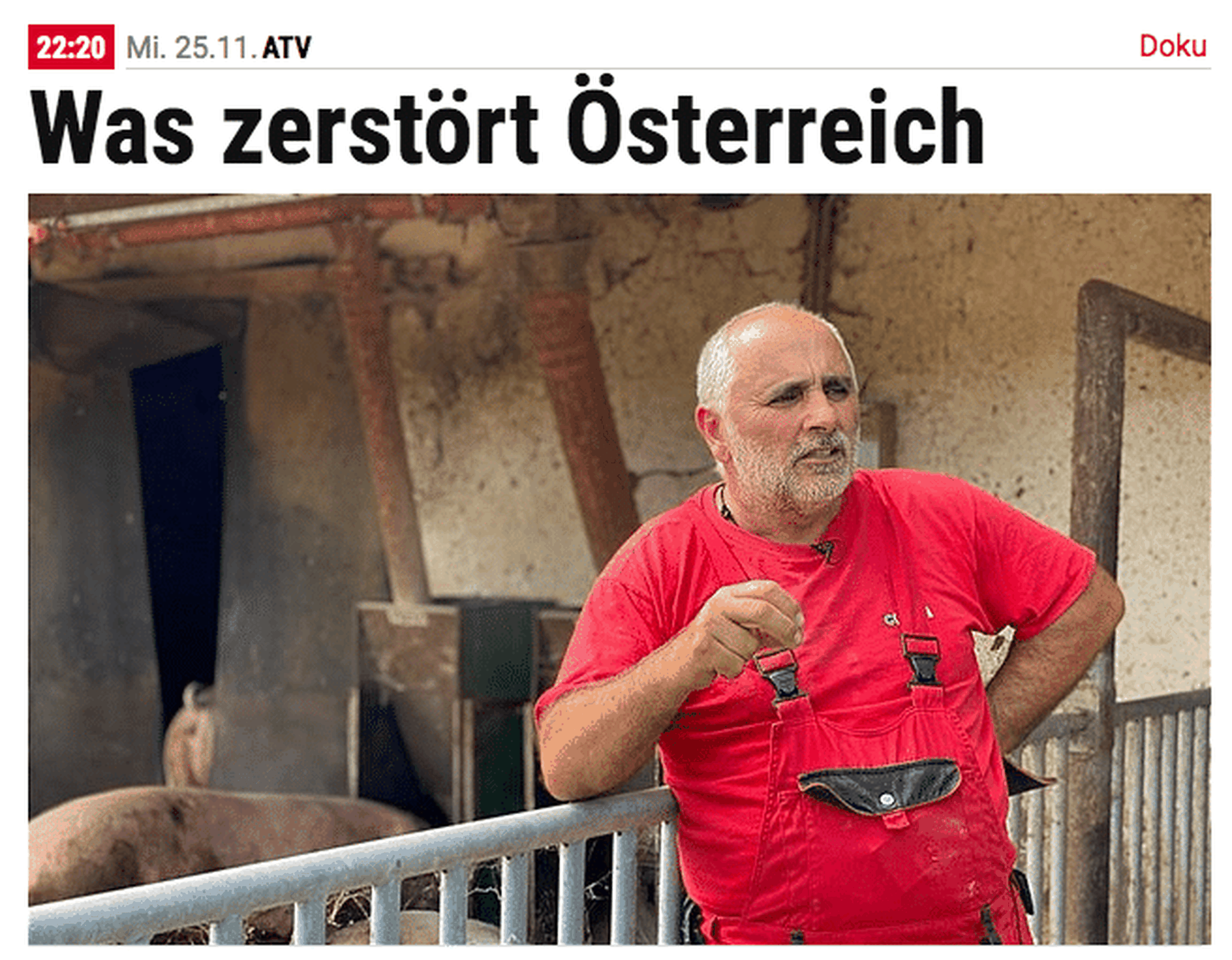 Norbert Lackenbauer in der Reportage.