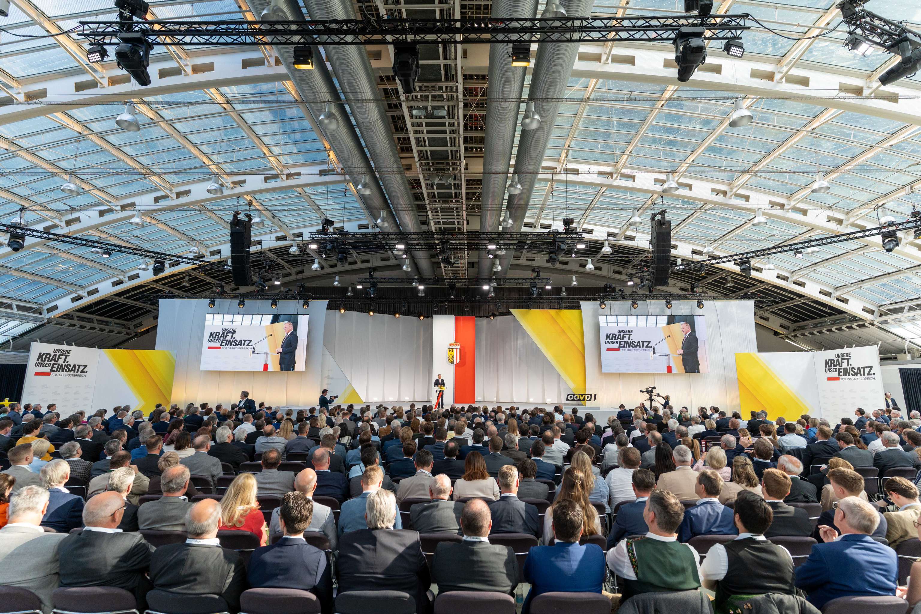 Landesparteitag der OÖVP: 1500 Delegierte und Gäste im Design Center