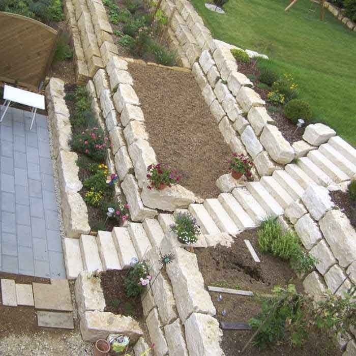 Bild von Anzeige: Erd und Teichebau Stiegenstahlbenbau Steinmauer Baufima 