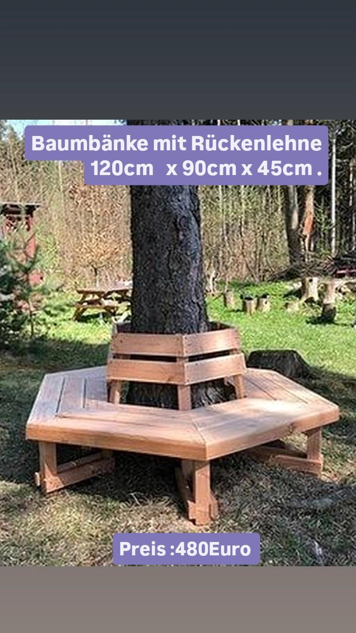 Bild von Anzeige: Baumbänkebau mit Rückenlehne Säge und Hobelwerk- Tischlerei