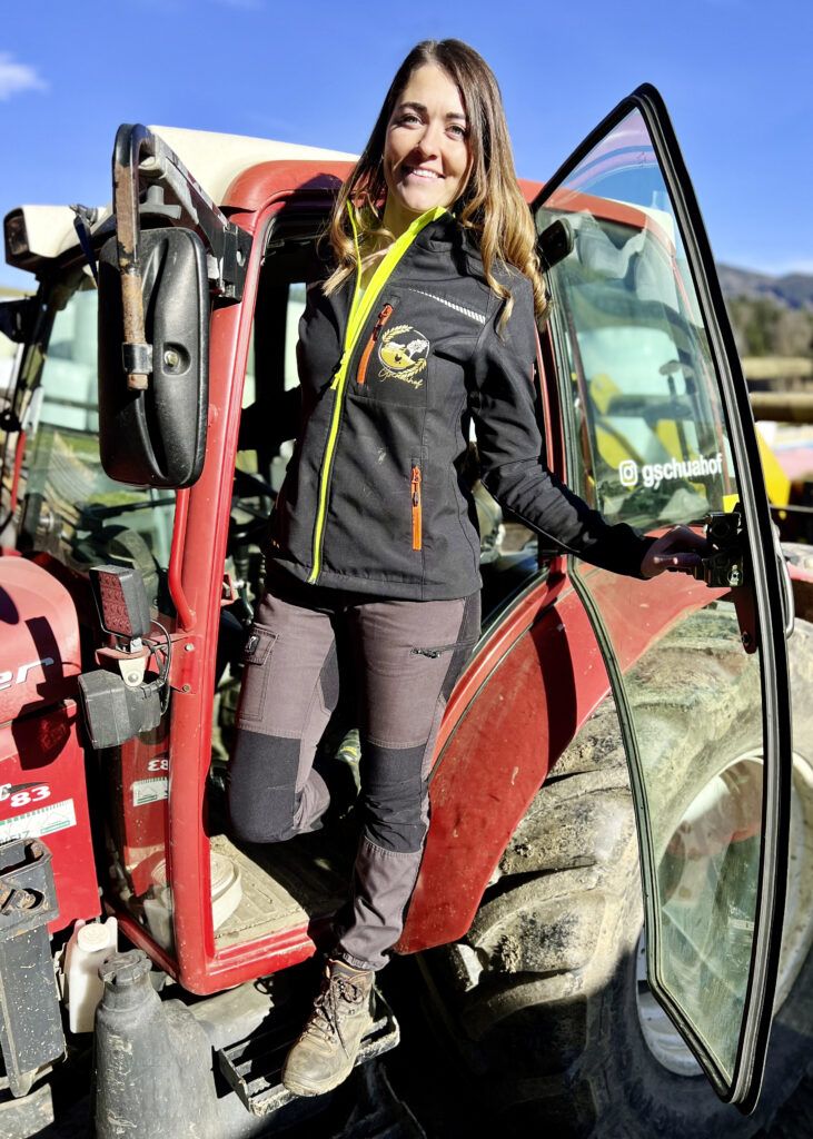 Melanie Haas ist auch Farmfluencerin.