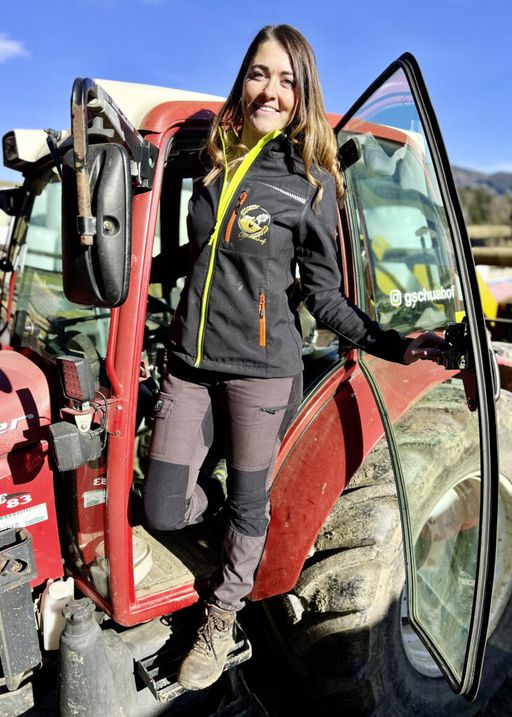 Melanie Haas ist auch Farmfluencerin.