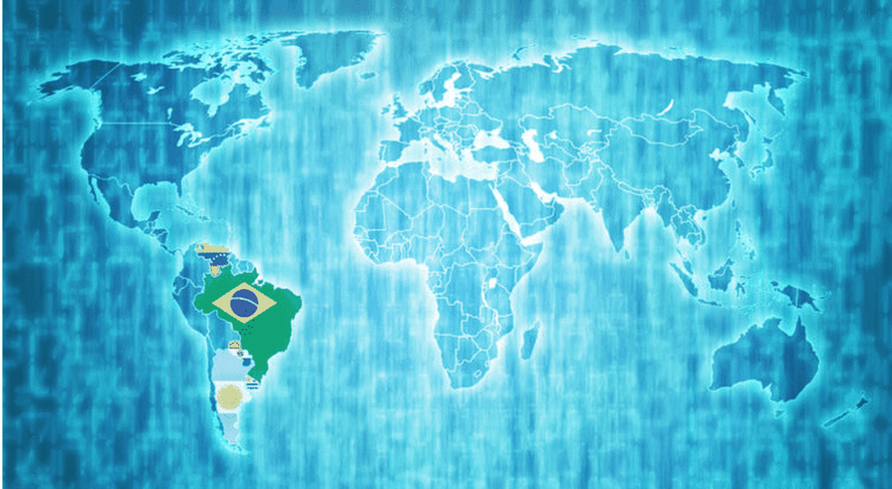 Mercosur Territory On World Map