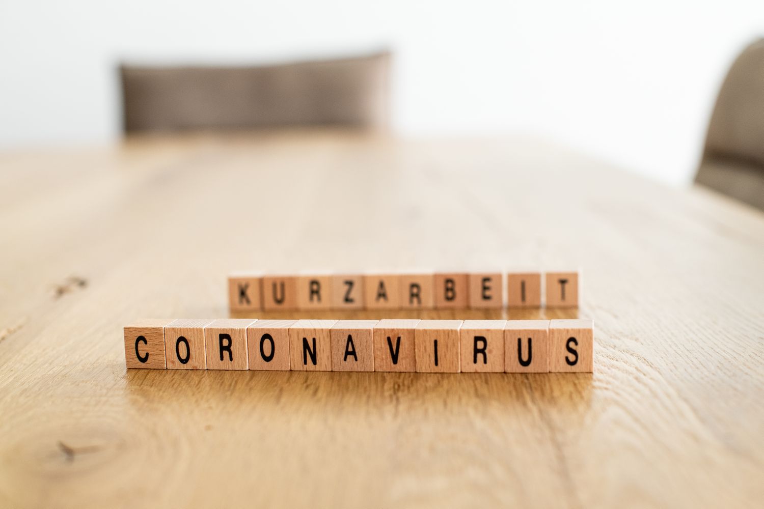 Coronavirus Und Kurzarbeit Konzeptbild