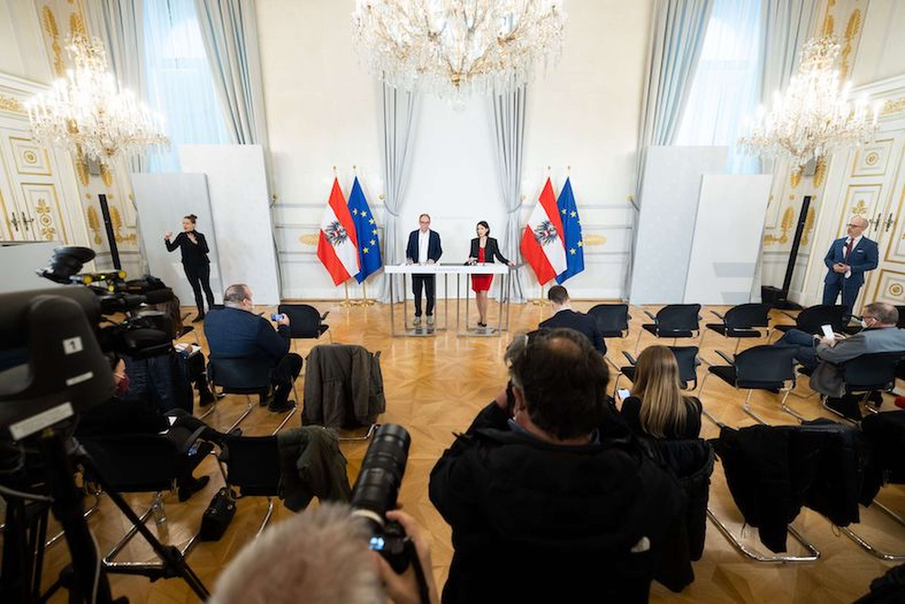 Pressefoyer Ministerrat