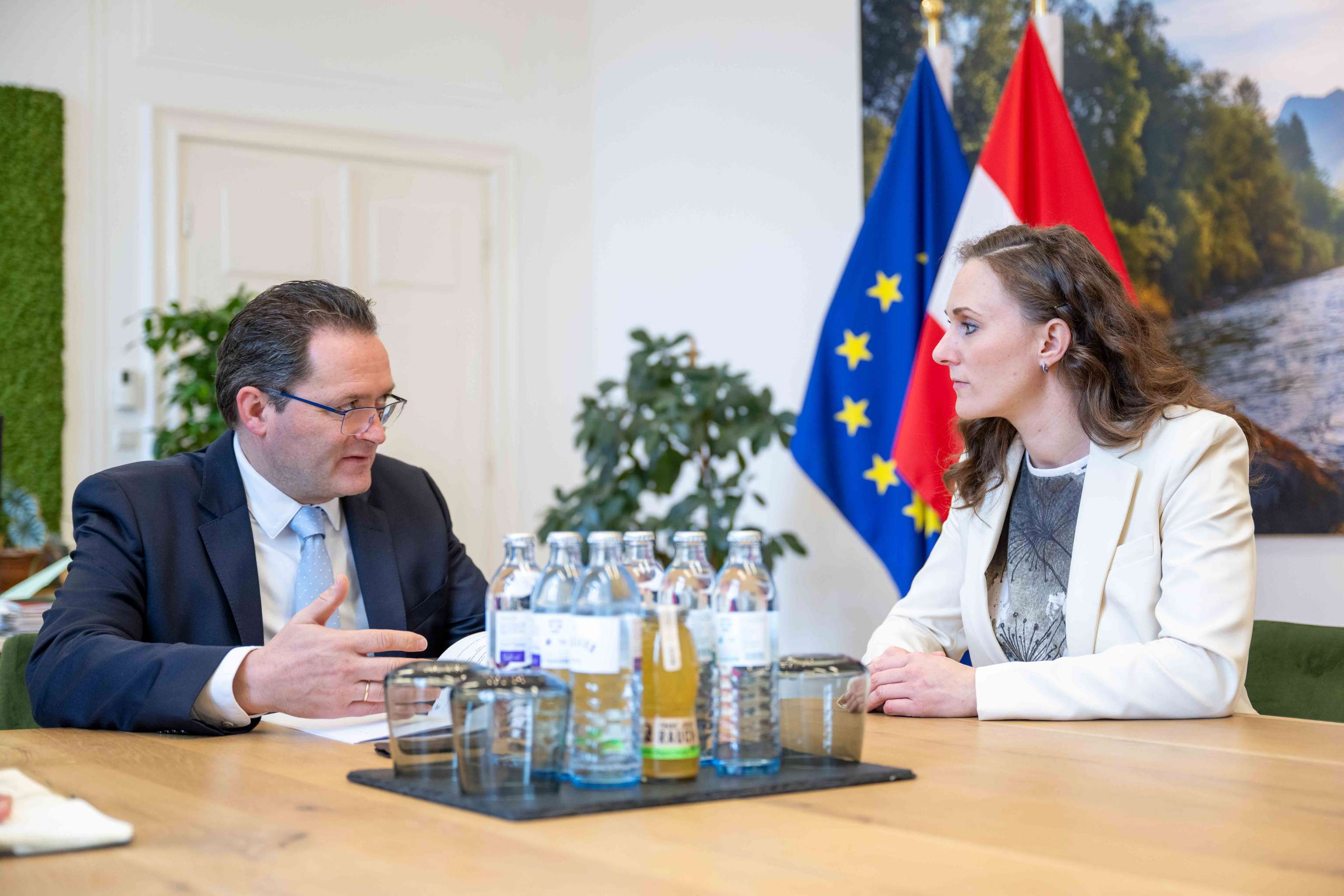 Bundesminister Totschnig und Bauernbund-Jugendsprecherin Hutter