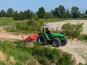 Traktor ohne Kabine