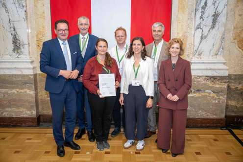 Die Verleihung erfolgte durch Bundesminister Norbert Totschnig sowie Bundesministerin Eva-Maria Holzleitner.