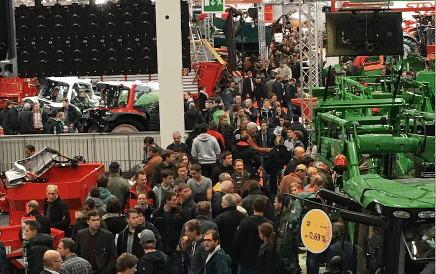Dichtes Gedränge auf der letzten Agraria – um kein Risiko hinsichtlich einer Corona-Verbreitung einzugehen, wird die diesjährige Messe auf 2022 verschoben.