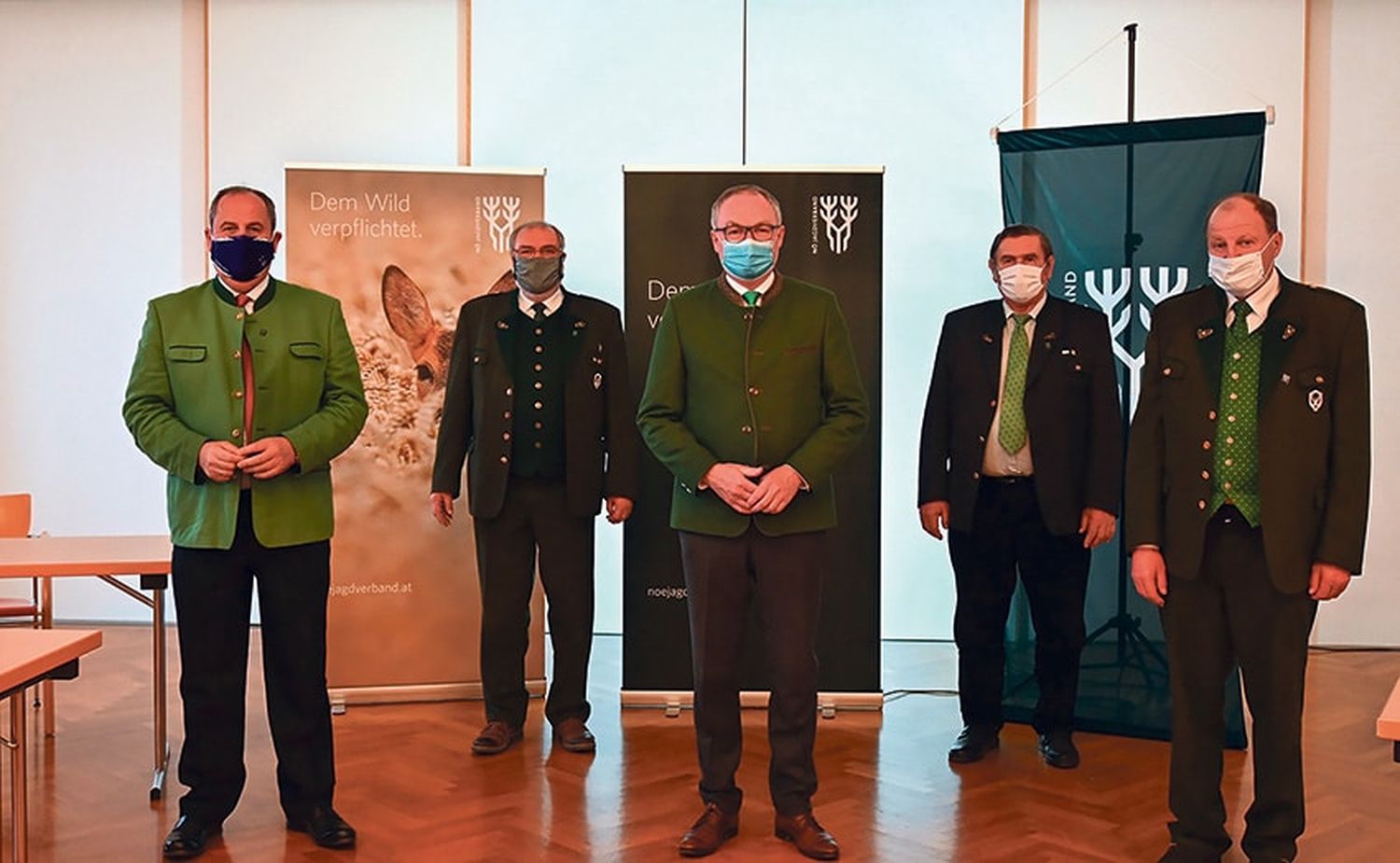 LJM Josef Pröll, Stellvertreter Werner Spinka, LH-Stv. Stephan Pernkopf sowie die Stellvertreter Albin Haidl und Rupert Gruber