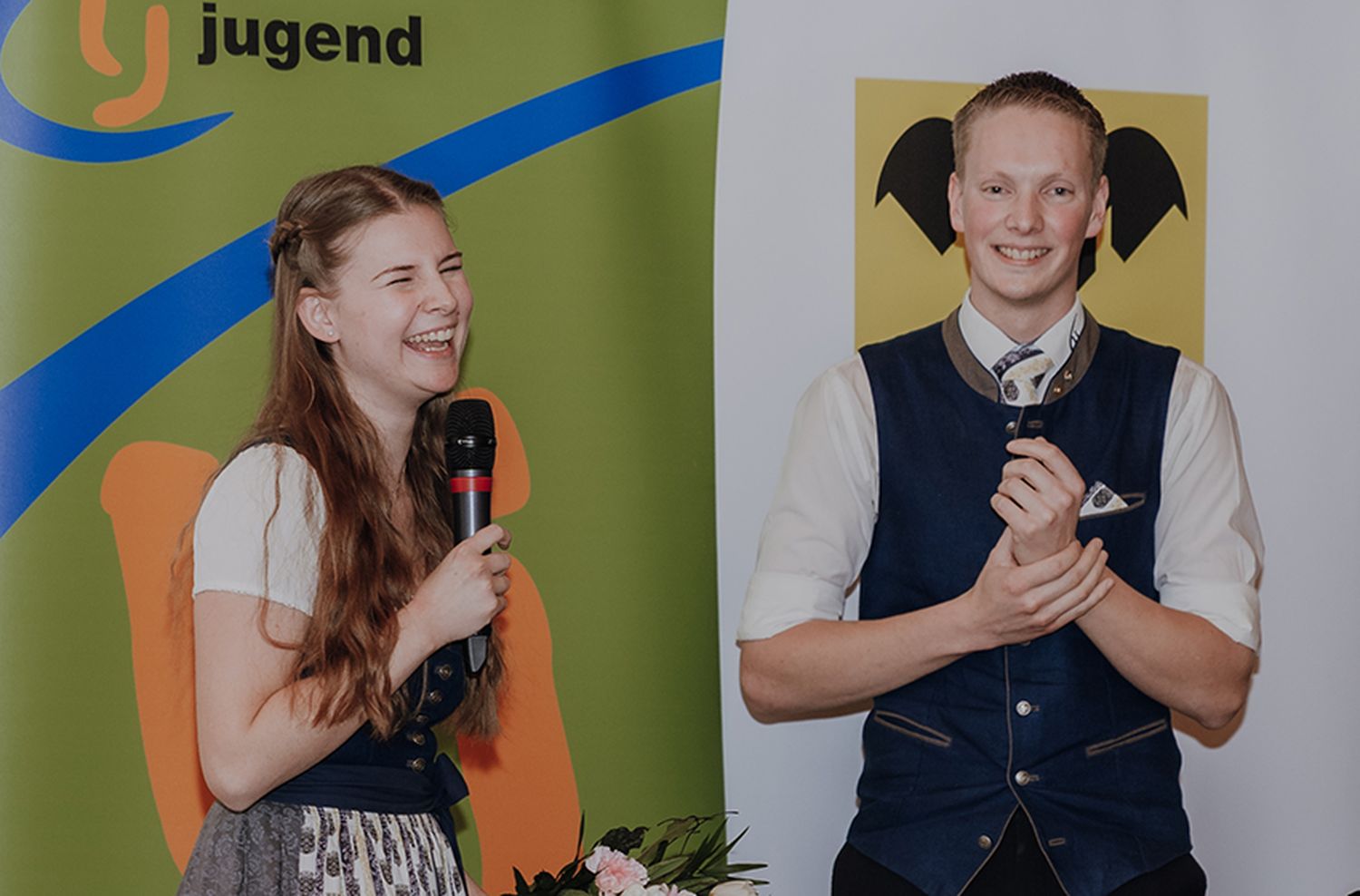 Landesleiter Johannes Baumgartner und Landesleiterin Anja Bauer.