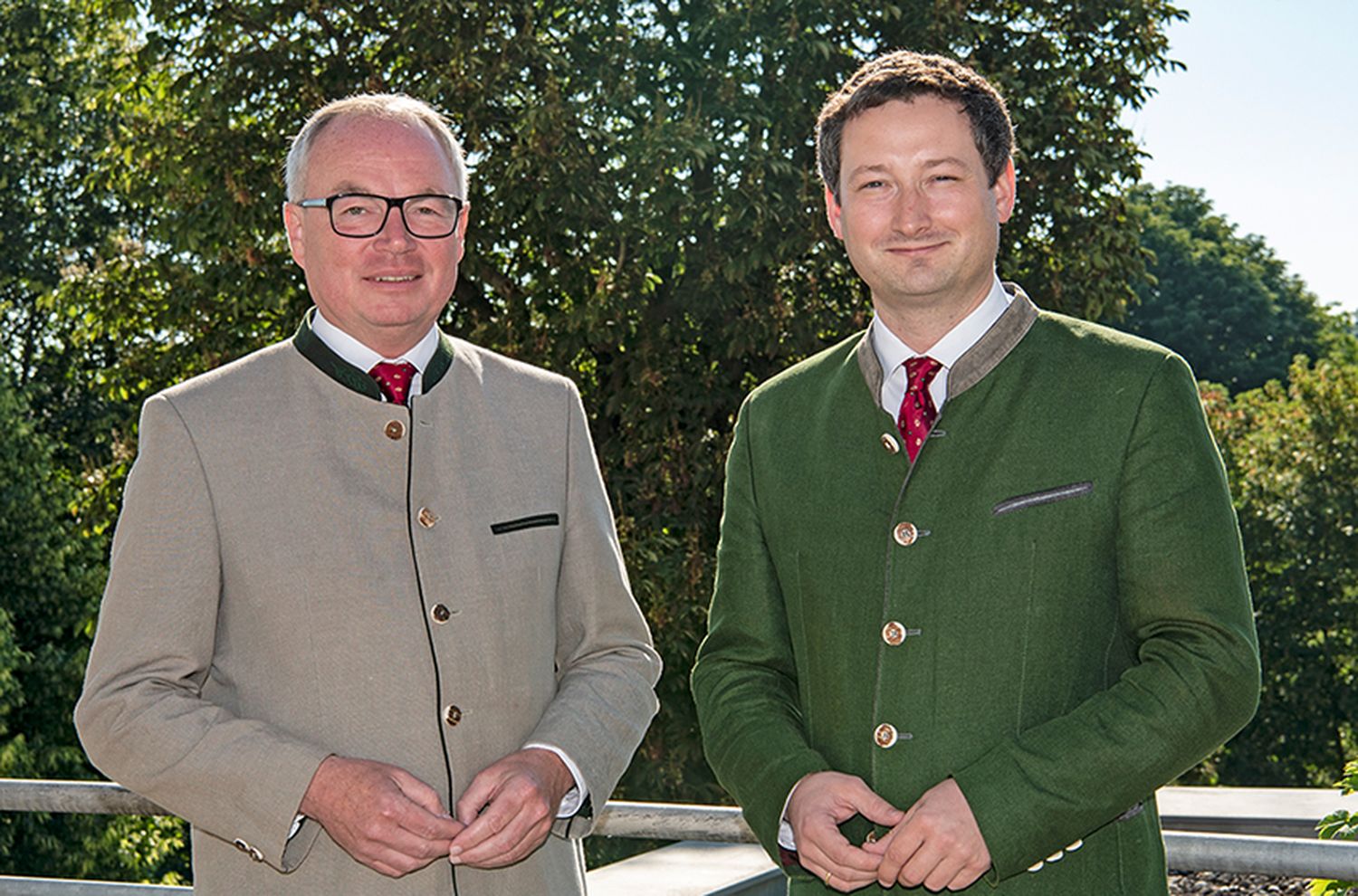 Bauernbundobmann Stephan Pernkopf und Direktor Paul Nemecek