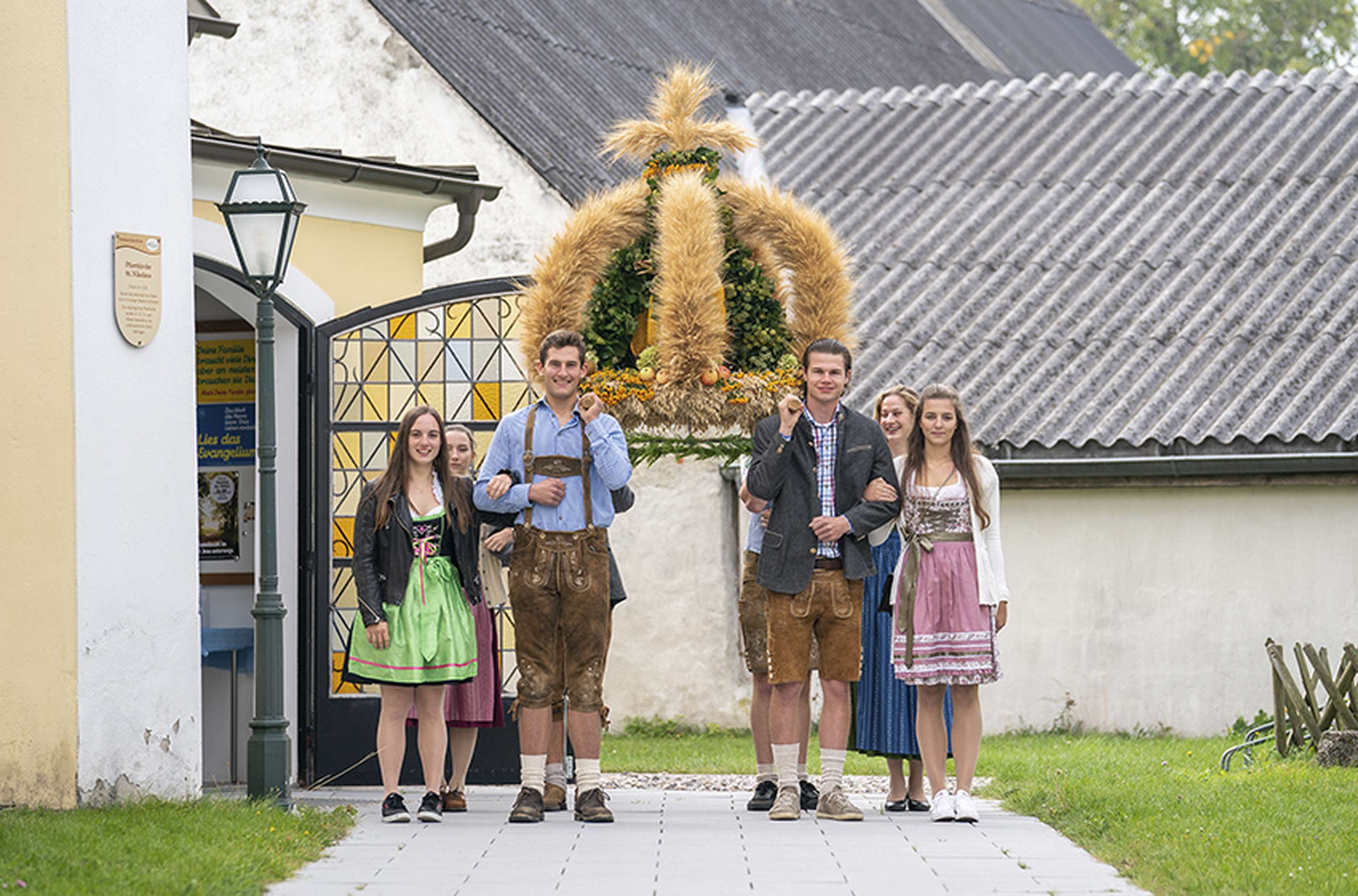 Traditionelle Erntekrone
